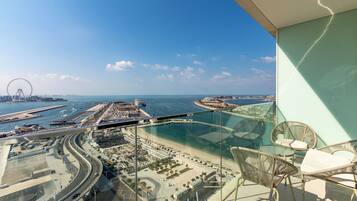 Luxury Apartment, 2 Bedrooms, Balcony, Sea View | Balcony view