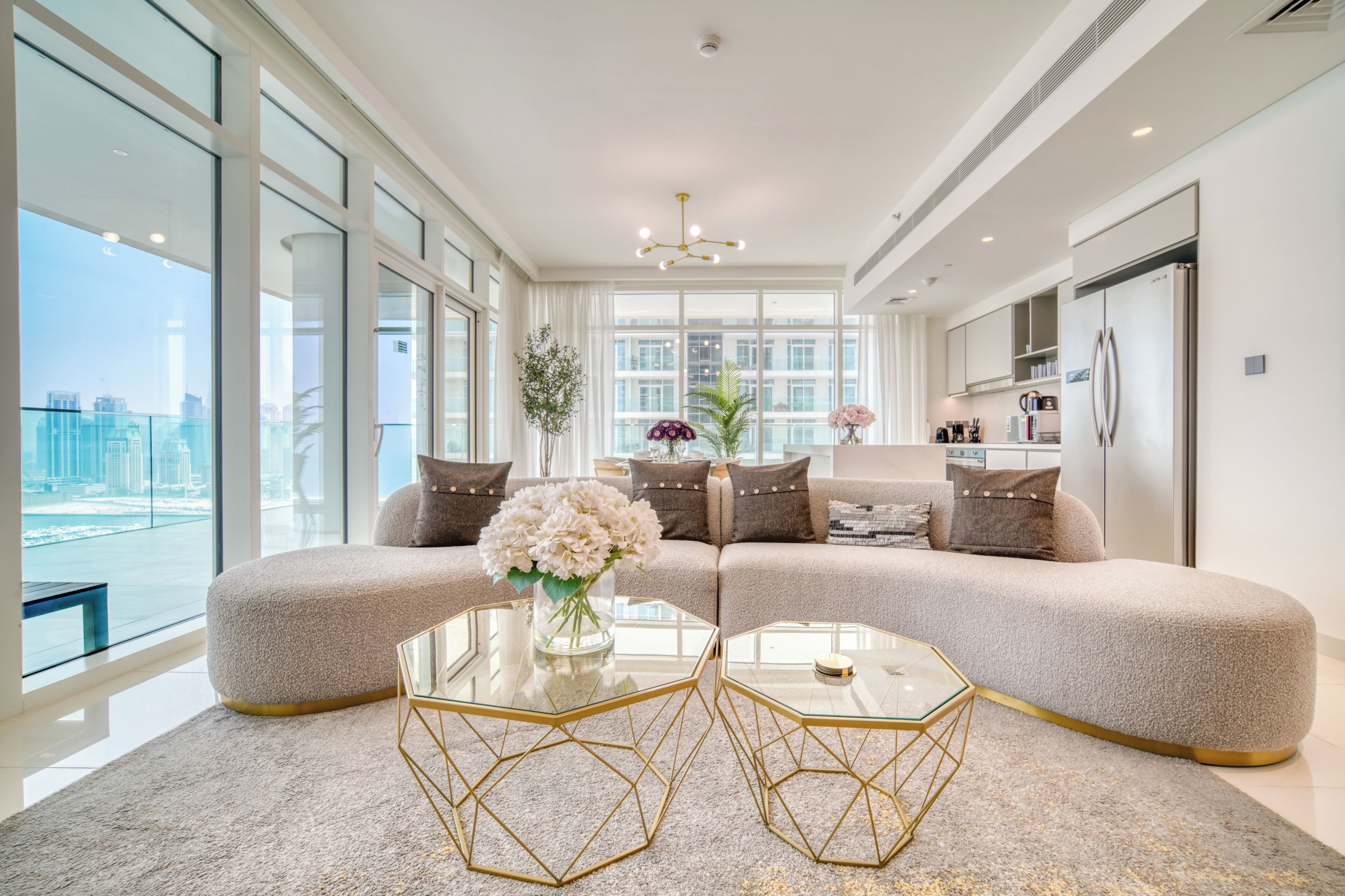 Luxury Apartment, 3 Bedrooms, Sea View | Living area