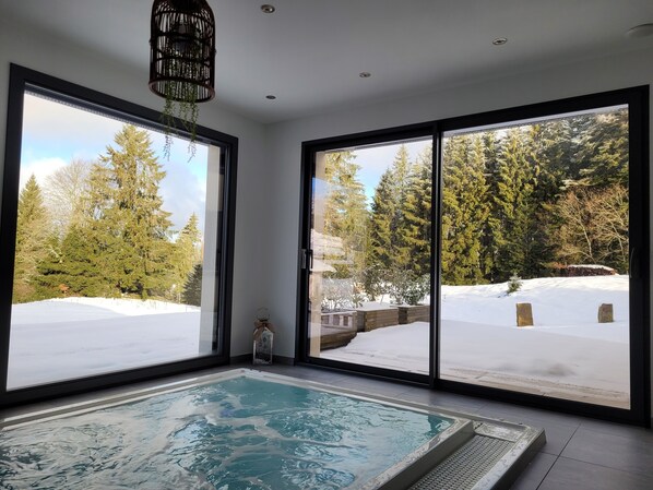 Interior - Luxury chalet in the heart of nature with spa, sauna and hammam (Sapois)