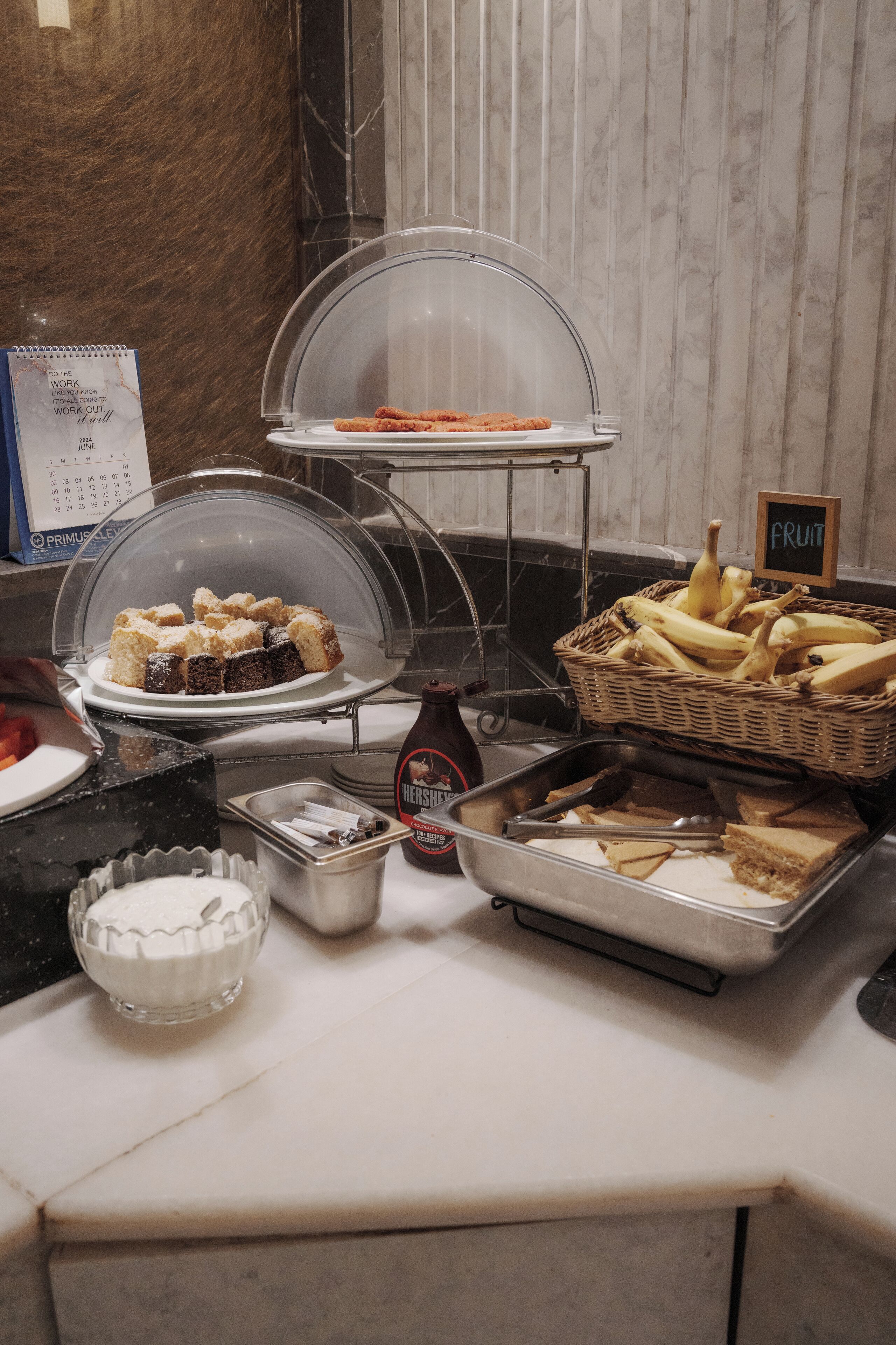 Free daily buffet breakfast