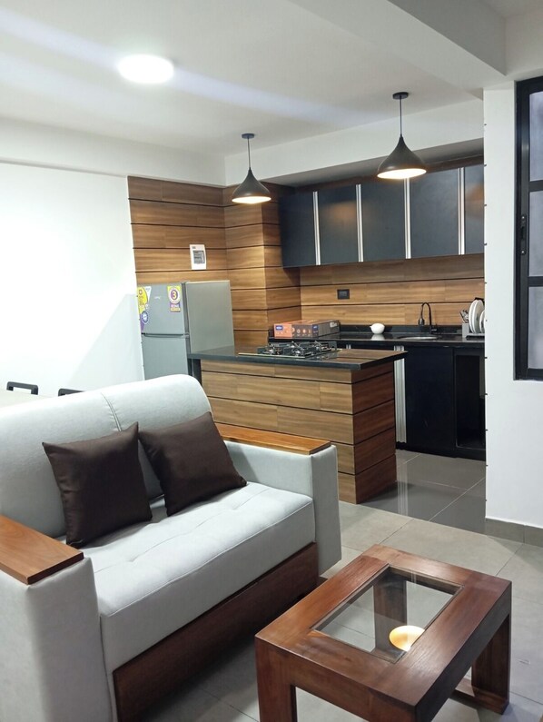 Living area - Apartamento confortable para 2 personas (Santa Cruz de la Sierra)