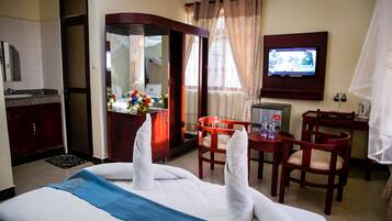 Habitació doble executiva | Escriptori, espai de treball apte per a portàtils i wifi gratuïta