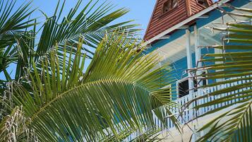 Vista frontal de la propiedad