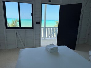 Deluxe Double Room, 2 Double Beds, Beach View | Free WiFi, bed sheets