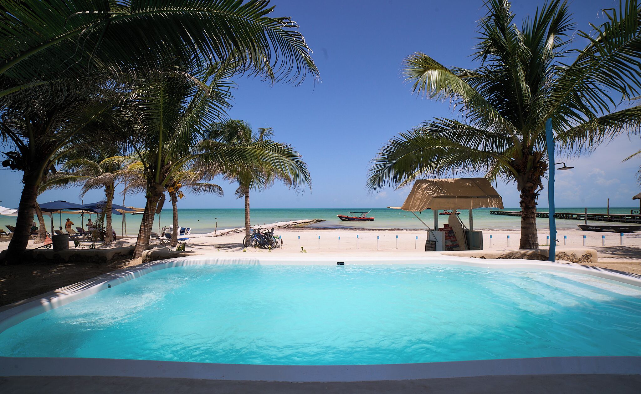 Uitzicht vanuit accommodatie