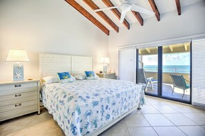 3 bedrooms, desk, iron/ironing board, travel cot