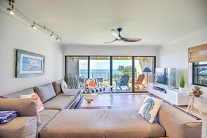 TV, printers - Nautical Natural Light Oceanfront Townhouse (Key Colony Beach)