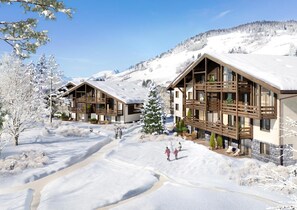Exterior - Chalet, wifi, swimming pool, sauna, hammam, terrace, parking, tv, ski locker, 106m², Megève (Megève)