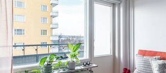 สตูดิโออพาร์ตเมนต์ใจกลางเมืองพร้อมระเบียง