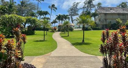 Amazing resort in Kapaa on the beach w/ WiFi and AC, perfect for your getaway