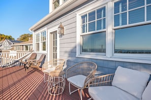 Terrace/patio - Magnificent Ocean View; Walk to beaches and town (Swampscott)