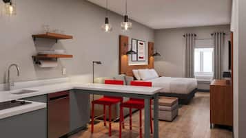 Suite, 1 King Bed with Sofa bed, Non Smoking, Kitchen