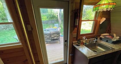 Peaceful and Private A-frame in the woods, not far from Elk Mountain Ski Resort!