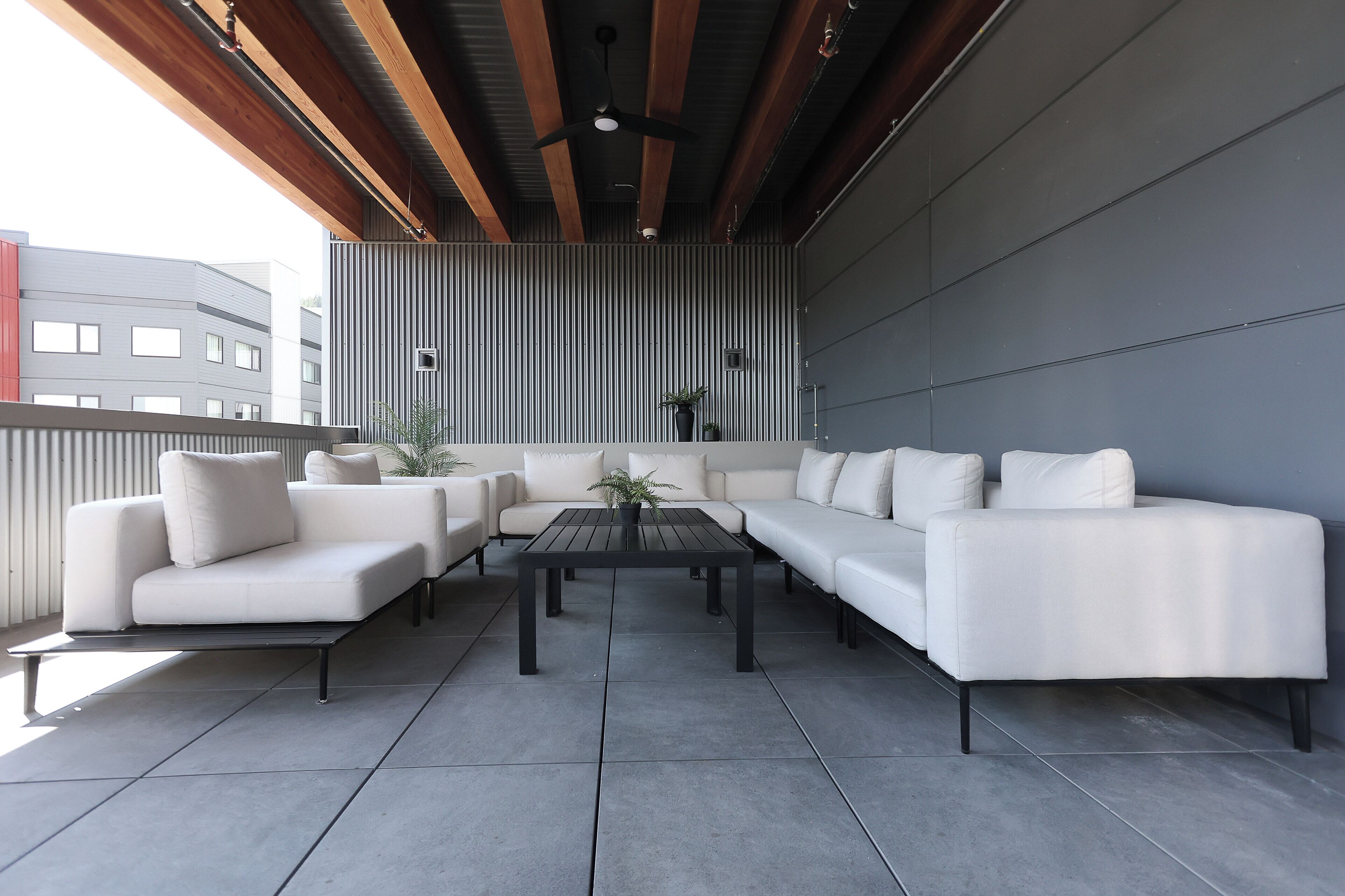 Terrasse sur le toit