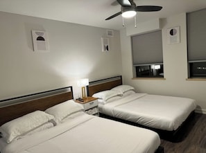 1 bedroom, desk, WiFi, bed sheets