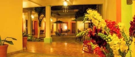 Classic Quadruple Room, Courtyard View | Terrace/patio