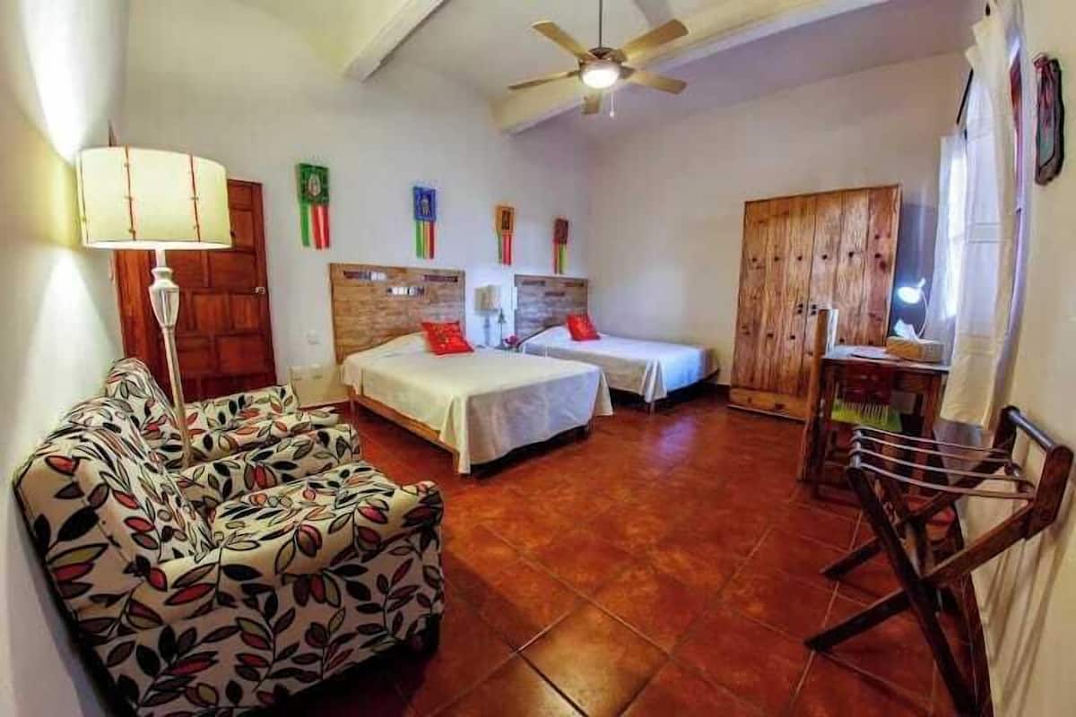 Deluxe Double Room, Courtyard View | Iron/ironing board, free WiFi