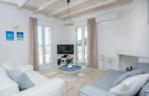TV, DVD player, music library, stereo