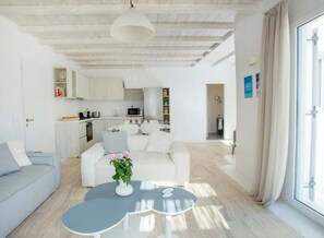 TV, DVD player, music library, stereo