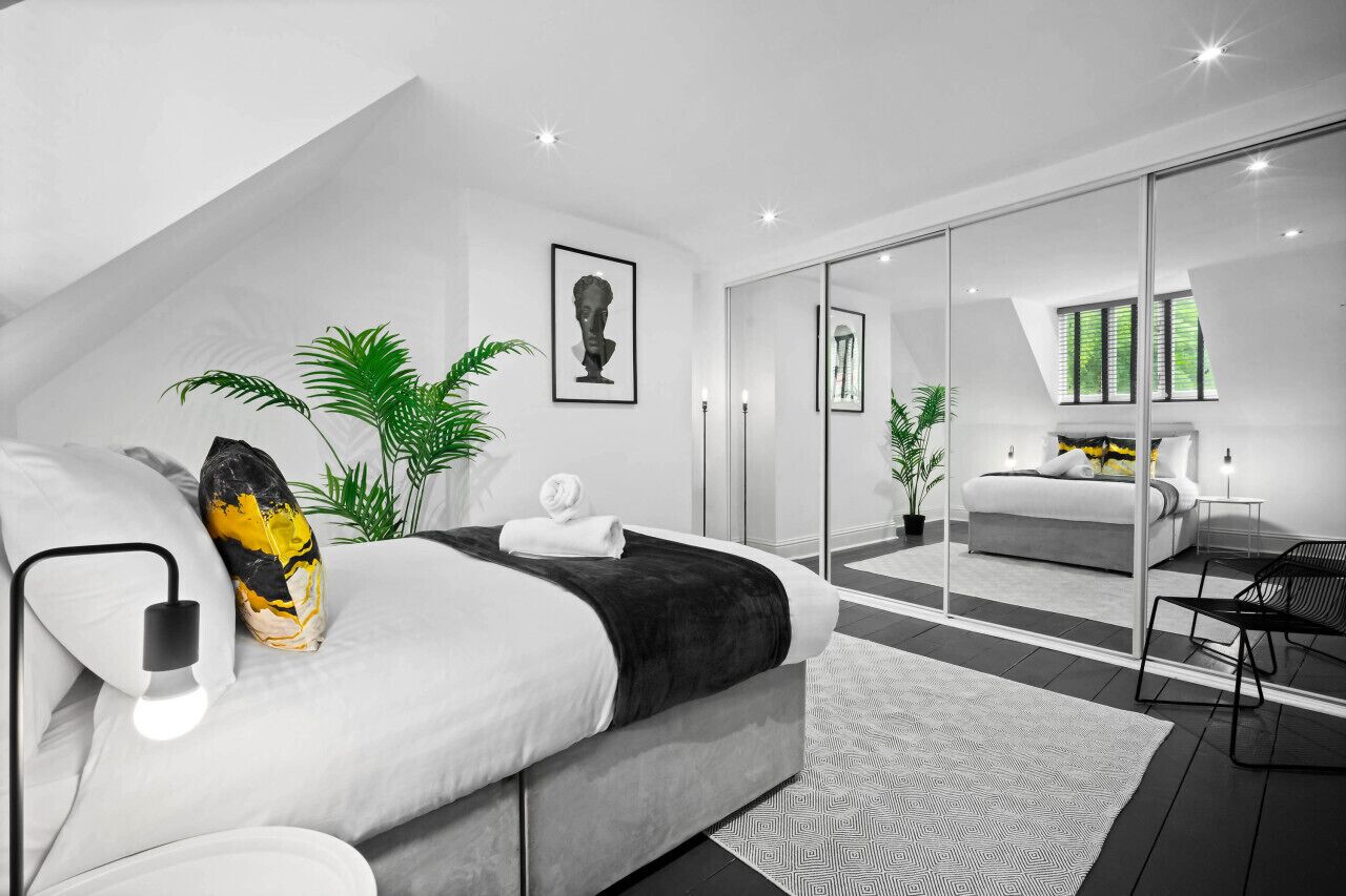 1 dormitorio, tabla de planchar con plancha, wifi gratis y ropa de cama