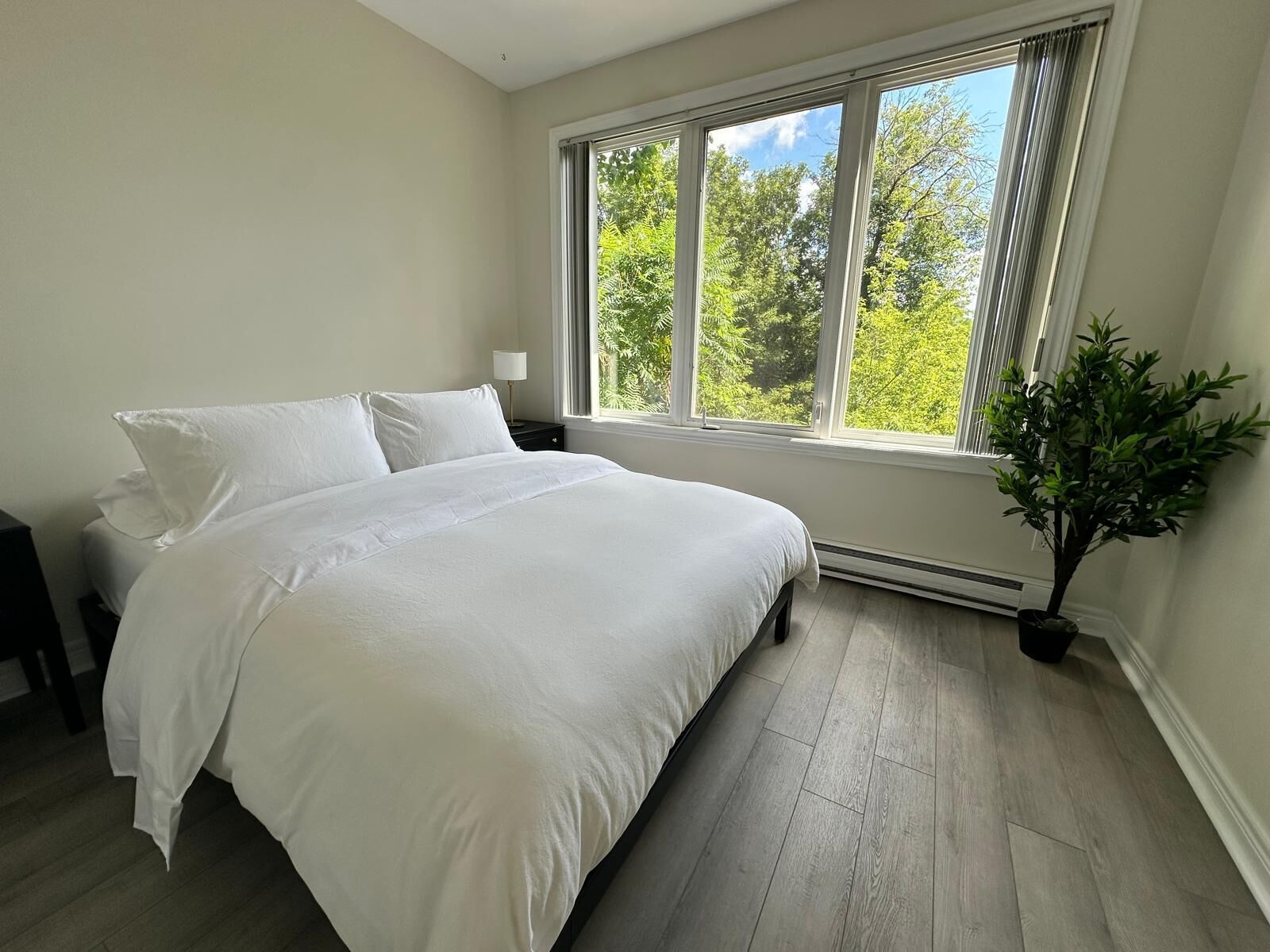 3 bedrooms, desk, iron/ironing board, travel cot