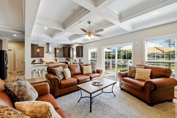 Smart TV, fireplace, video games, offices