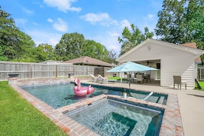 Una piscina riscaldata