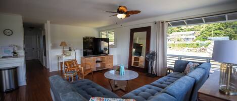 Smart TV, table football, books