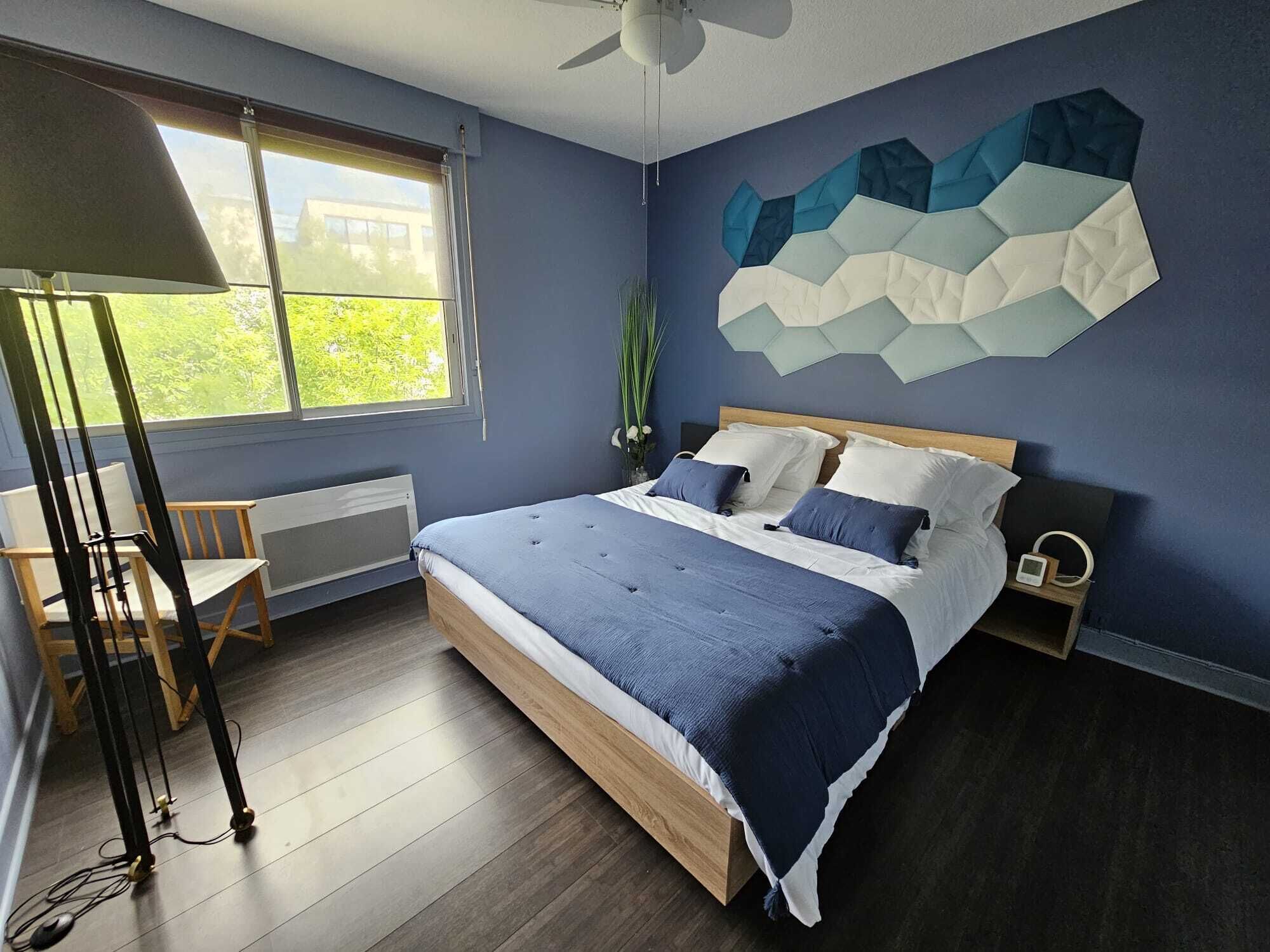 2 chambres, bureau, fer et planche à repasser, Wi-Fi