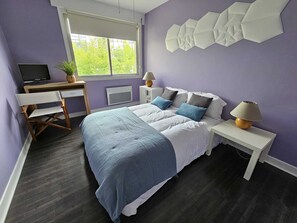2 chambres, bureau, fer et planche à repasser, Wi-Fi