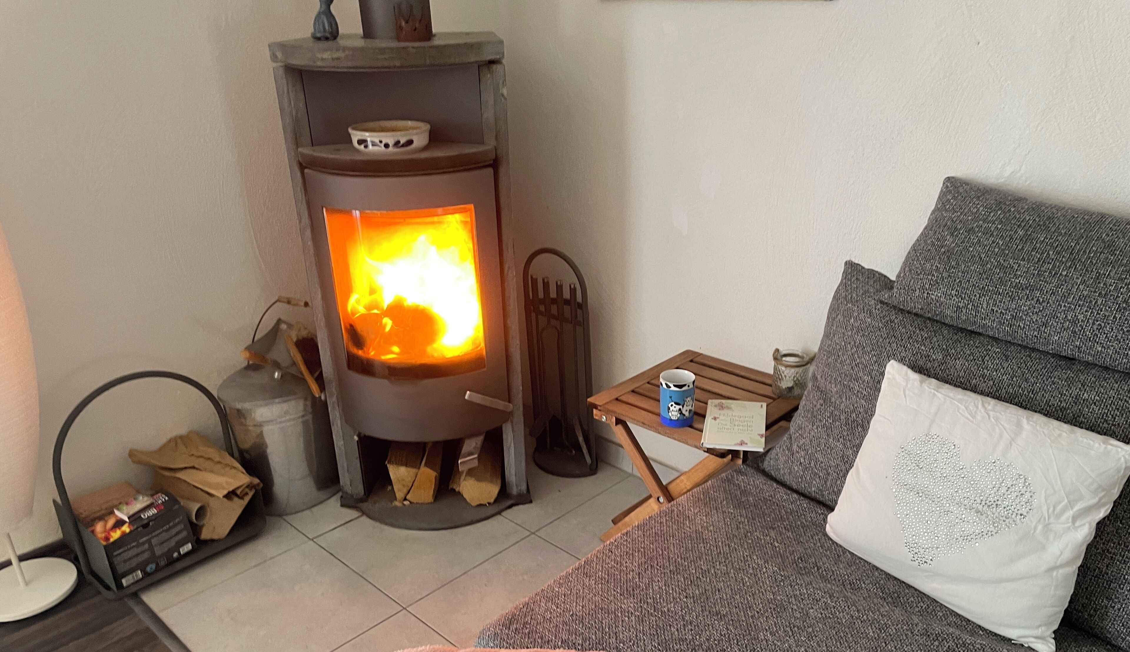 TV connectée, cheminée