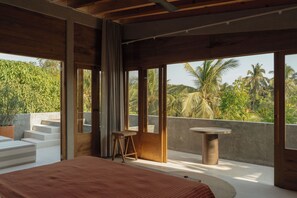 Master Suite Pool View | Egyptian cotton sheets, premium bedding, in-room safe - Suuel Hotel  Adults Only (Puerto Escondido)