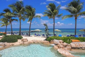 On the beach -  Wyndham Reef Resort 1-Bedroom Beachfront Condo Full Kitchen Two Murphy Beds (east end)