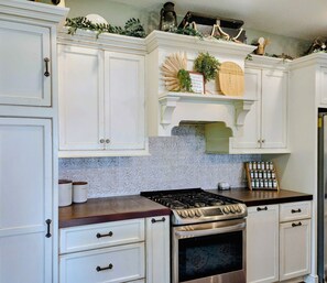 Microwave, oven, stovetop, dishwasher