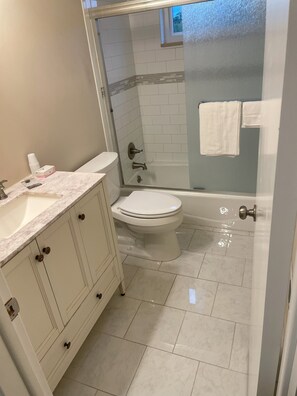 Hiustenkuivaaja, pyyhkeet, saippua, sampoo