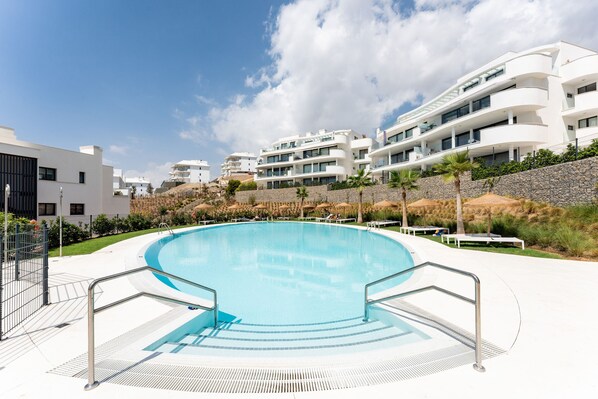 Indoor pool, a heated pool - Stunning Sea View Apartment in Higueron West (Málaga)
