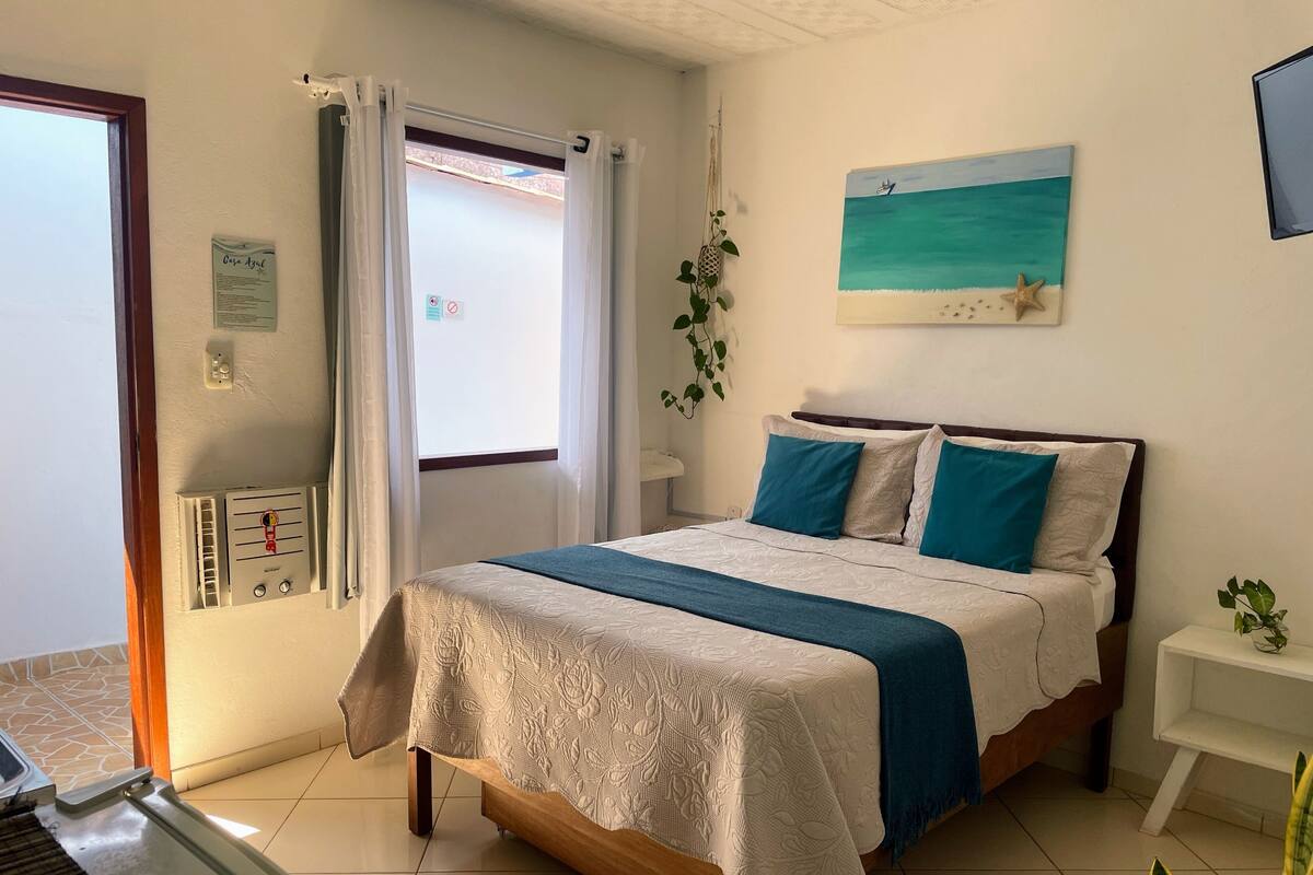 1 bedroom, blackout curtains, iron/ironing board, free WiFi