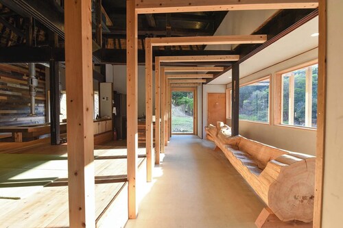 Glamping meals included Maenomeri Building / Sayo District Hyōgo