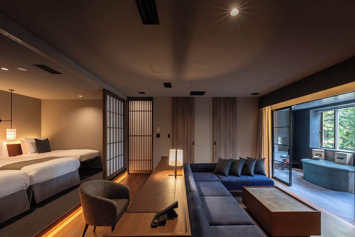 Kamar, Bebas Asap Rokok (Kamoshika Family Suite, Private Sauna) | Wi-Fi gratis dan seprai linen