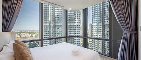 Appartamento Deluxe, 3 camere da letto, vista città | 4 camere, con stile personalizzato, con arredamento individuale