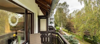 Apartamento 'Gästehaus Kurpark Wohnung Typ 19' con balcón y Wi-Fi