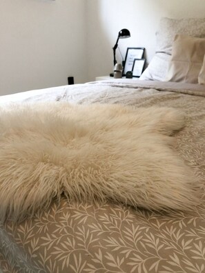 1 makuuhuone, vuodevaatteet