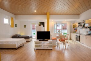 1 Schlafzimmer, Bügeleisen/Bügelbrett, kostenloses WLAN, Bettwäsche