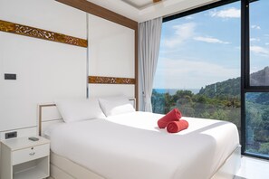 Exclusive Apartment, Balcony, Partial Sea View | View from room - Tropical Suite A602 at Viva Patong Condo (Patong)