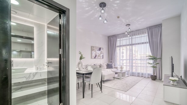 Family Apartment, City View | In-room dining - KOHH - 2BR in Oasis Residence 2 (Dubai)