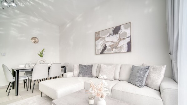Familie appartement, uitzicht op de stad | Woonruimte