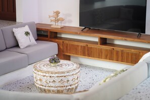 Villa Deluxe, 3 chambres, piscine privée | Coin séjour