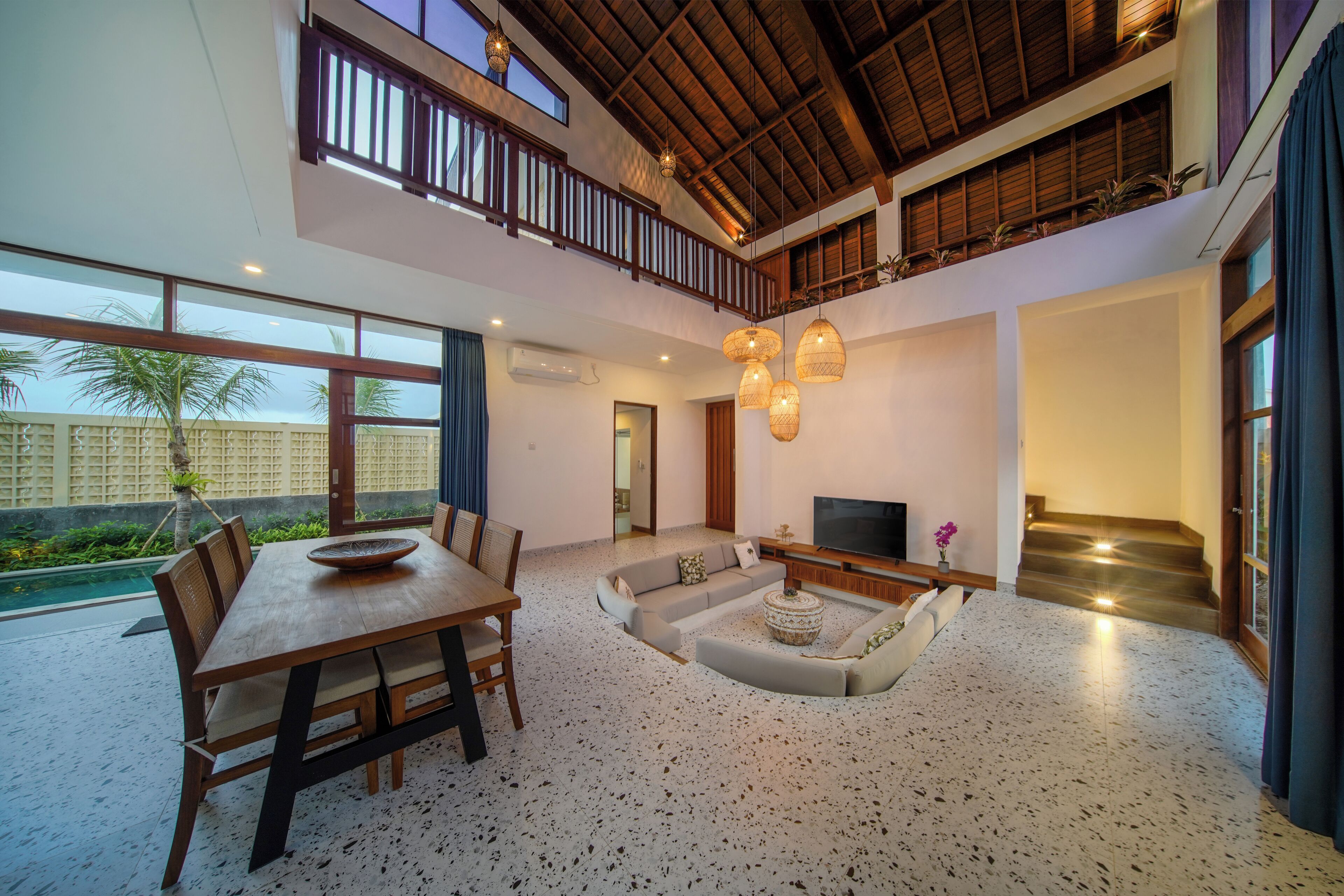 Villa Deluxe - 3 sovrum - privat pool | Sängtillbehör av högsta kvalitet, memory foam-madrasser och skrivbord