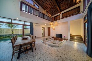 Deluxe Villa, 3 Bedrooms, Private Pool | Premium bedding, memory-foam beds, individually decorated - Floro Villa Canggu by Dhananjaya Hospitality (Munggu)