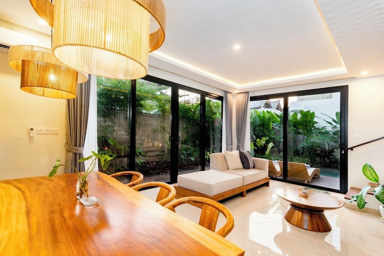 Deluxe Villa, 3 Bedrooms, Private Pool | Living room | 32-inch flat-screen TV with satellite channels
